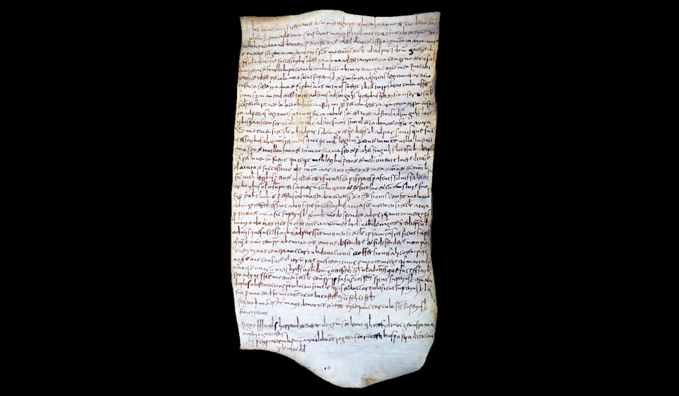 atto notarile, 927 d.C.