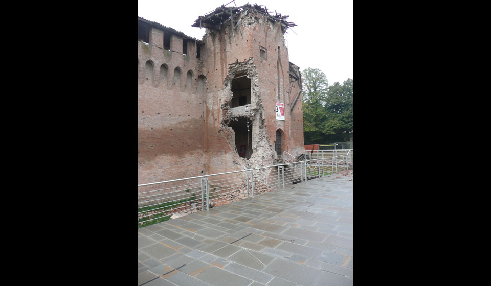 esterno, crolli e lesioni