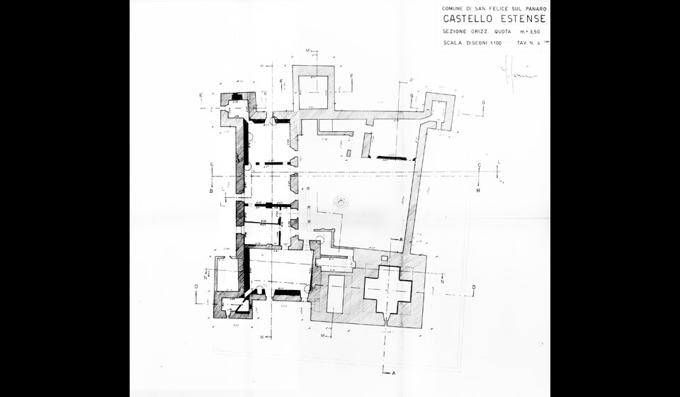 pianta del piano terra, 1967