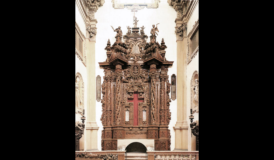 P. Bonelli, ancona di San Francesco Saverio, poi detto del  SS. Crocifisso del Rosario, 1692