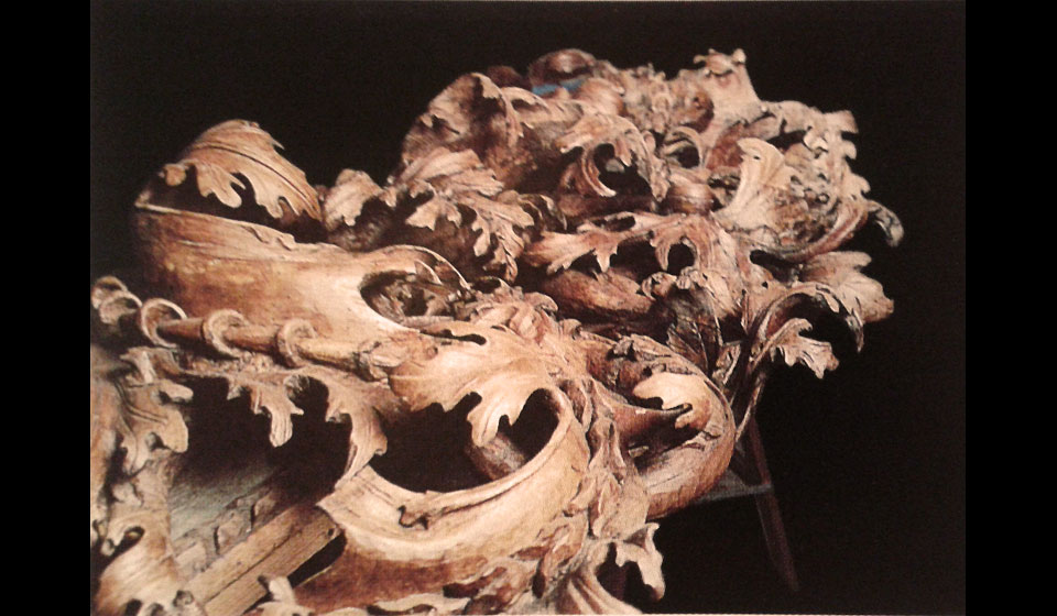 F. Brancolini e G. B. Salani, cornice, 1696, particolare