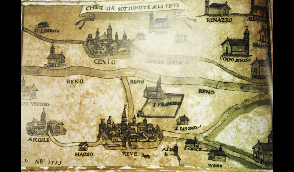 Mappa del centopievese, 1575