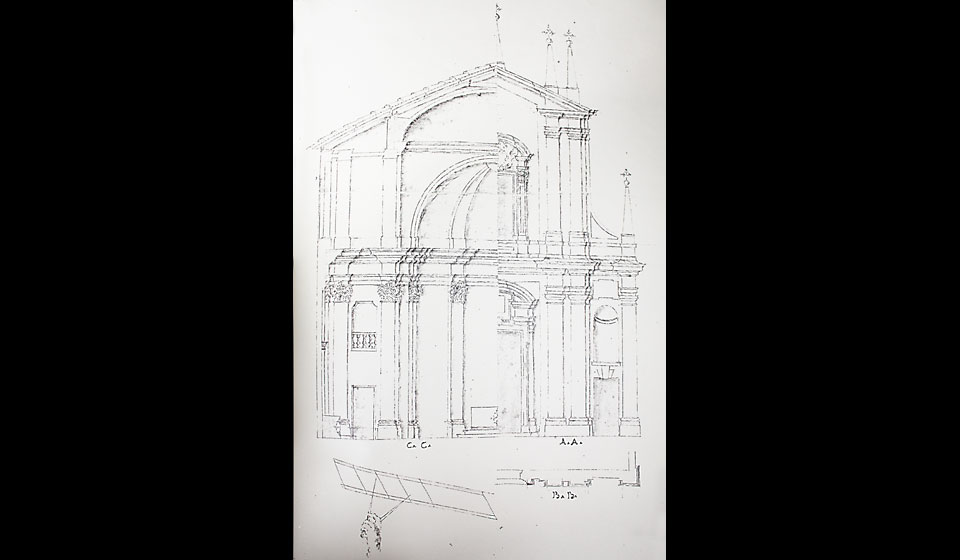 Progetto di restauro della facciata, 1702  (non realizzato)